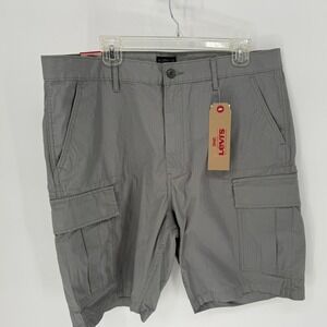 Levi's Carrier Cargo Shorts Mens Size 36 Gray Loose Fit New with Tags